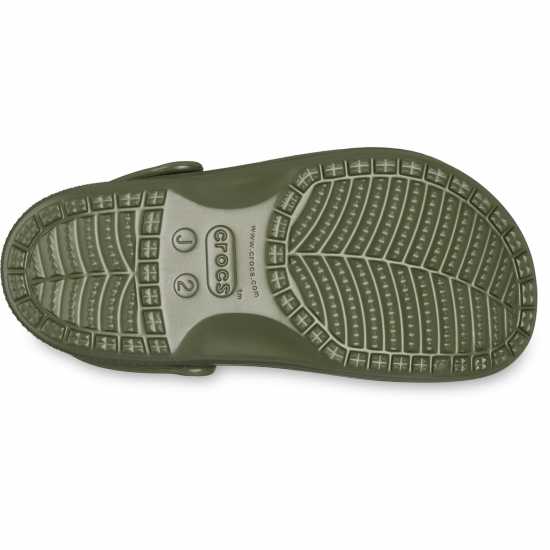 Crocs Baya Lined Clogs Childrens Армейско зелено Чехли