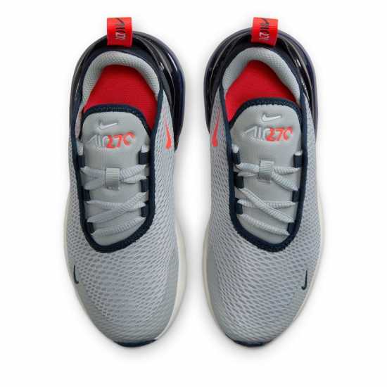 Nike Детски Маратонки Air Max 270 Childrens Trainers Grey/Red Детски маратонки