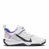 Nike Omni Multi-Court Little Kids' Shoes White/Purple Детски маратонки