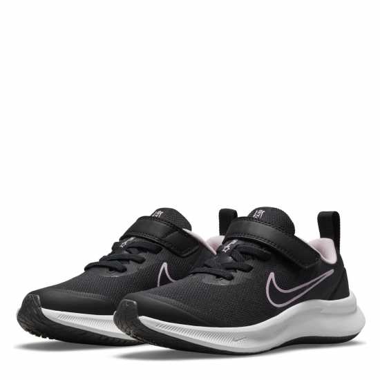 Nike Runner 3 Trainers Kids Black/Grey/Pink Детски маратонки
