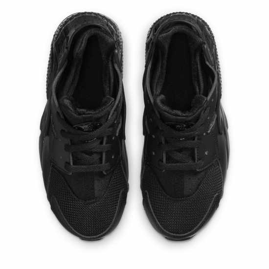Nike Huarache Run Little Kids' Shoes Triple Black Детски маратонки