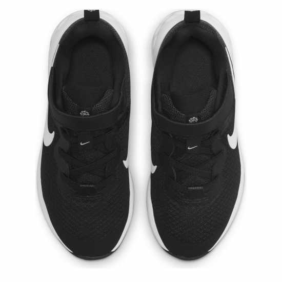 Nike Revolution 6 Little Kids' Shoes Black/White Детски маратонки