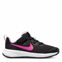 Nike Revolution 6 Little Kids' Shoes Black/Pink Детски маратонки