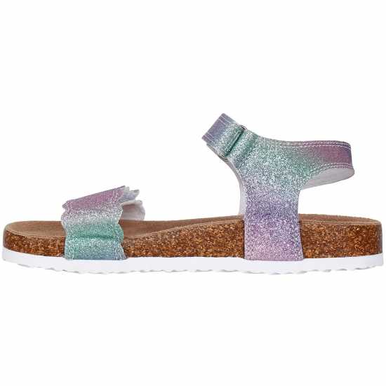Soulcal Cork Sandals Childrens Rainbow Glitter Детски сандали и джапанки