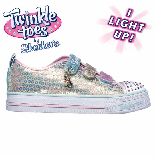Детски платненки и гуменки Skechers Детски Маратонки Twinkle Toes Mermaid Magic Infants Trainers Злато/Многоцветно Skechers Детски Маратонки Twinkle Toes Mermaid Magic Infants Trainers Злато/Многоцветно Детски платненки и гуменки