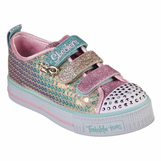Детски платненки и гуменки Skechers Детски Маратонки Twinkle Toes Mermaid Magic Infants Trainers Злато/Многоцветно Skechers Детски Маратонки Twinkle Toes Mermaid Magic Infants Trainers Злато/Многоцветно Детски платненки и гуменки