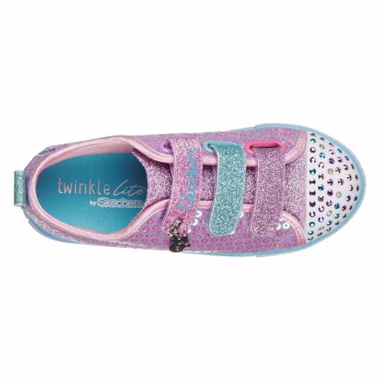 Skechers Детски Маратонки Twinkle Toes Mermaid Magic Infants Trainers Лилаво/Многоцветно Детски платненки и гуменки