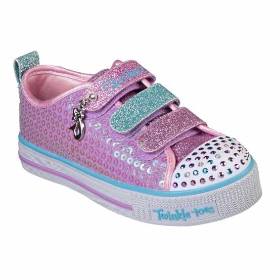 Skechers Детски Маратонки Twinkle Toes Mermaid Magic Infants Trainers Лилаво/Многоцветно Детски платненки и гуменки