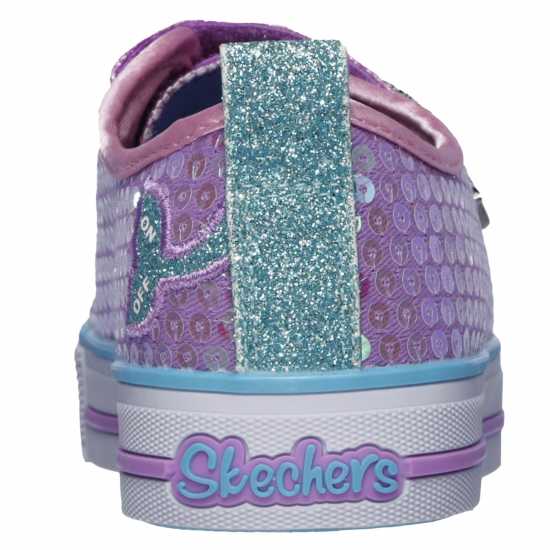 Skechers Детски Маратонки Twinkle Toes Mermaid Magic Infants Trainers Лилаво/Многоцветно Детски платненки и гуменки