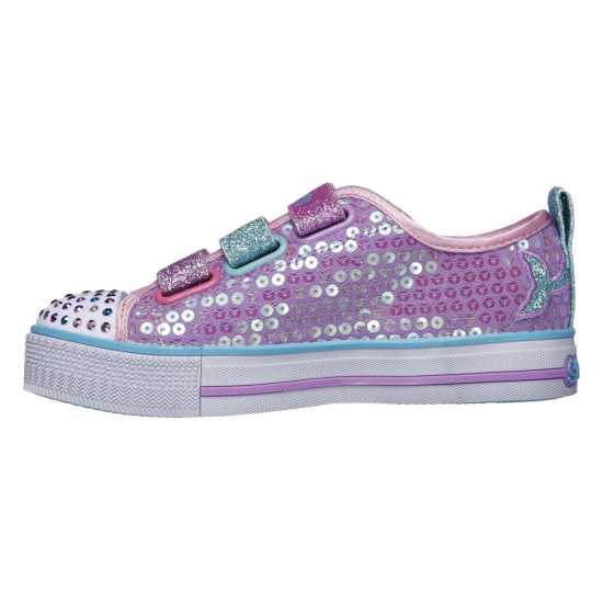 Skechers Детски Маратонки Twinkle Toes Mermaid Magic Infants Trainers Лилаво/Многоцветно Детски платненки и гуменки