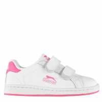 Slazenger Ash Vel Trainers Childrens Бяло/Церизе Slazenger Ash Vel Trainers Childrens Бяло/Церизе