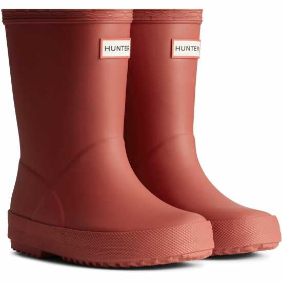 Гумени ботуши Hunter First Wellington Boots Infants Червено MLR Hunter First Wellington Boots Infants Червено MLR Гумени ботуши