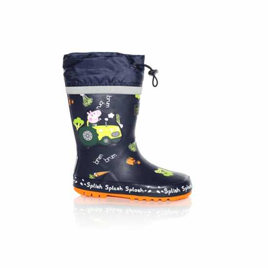 Regatta Kids' Splash Wellies Нави Трактор Regatta Kids' Splash Wellies Нави Трактор