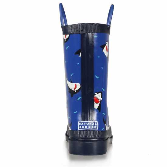 Regatta Minnow Junior Cotton Lined Wellington Welly Unisex Kids Акула/Навик Детски гумени ботуши