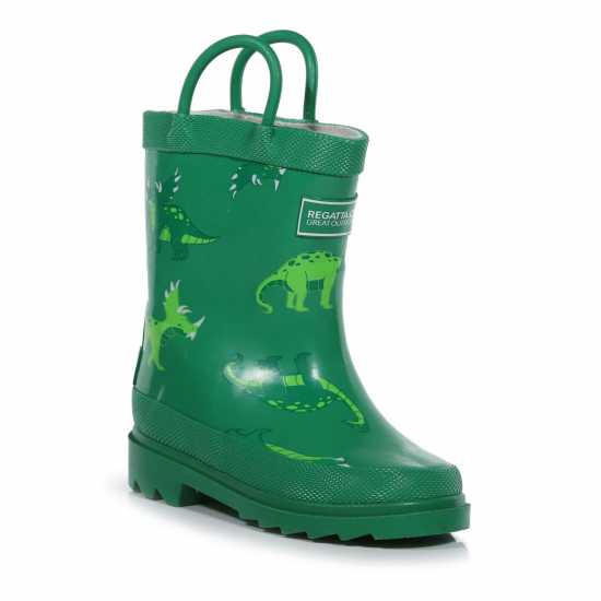 Regatta Minnow Junior Cotton Lined Wellington Welly Unisex Kids ДжелБийнДино Детски гумени ботуши