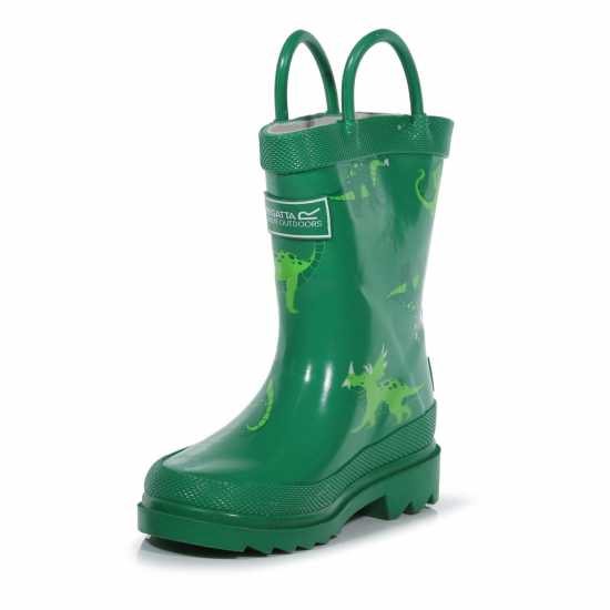 Regatta Minnow Junior Cotton Lined Wellington Welly Unisex Kids ДжелБийнДино Детски гумени ботуши