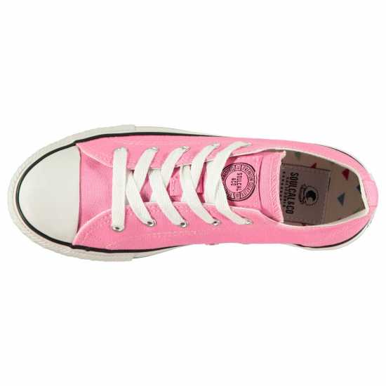 Детски платненки и гуменки Soulcal Canvas Low Canvas Trainers Childrens Розово Soulcal Canvas Low Canvas Trainers Childrens Розово Детски платненки и гуменки