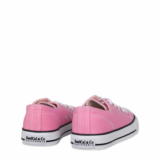 Детски платненки и гуменки Soulcal Canvas Low Canvas Trainers Childrens Розово Soulcal Canvas Low Canvas Trainers Childrens Розово Детски платненки и гуменки