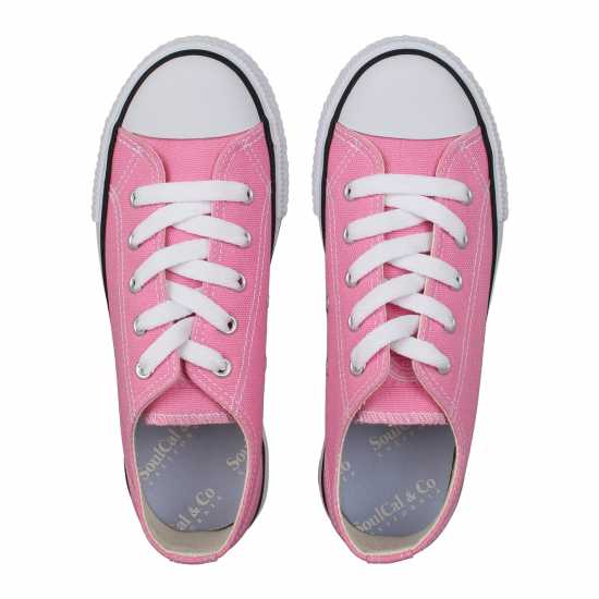 Детски платненки и гуменки Soulcal Canvas Low Canvas Trainers Childrens Розово Soulcal Canvas Low Canvas Trainers Childrens Розово Детски платненки и гуменки