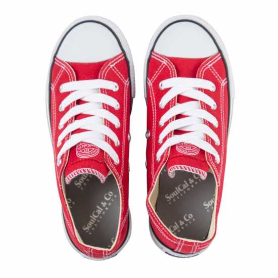 Soulcal Детски Платнени Обувки Canvas Low Childrens Canvas Shoes Red Детски маратонки