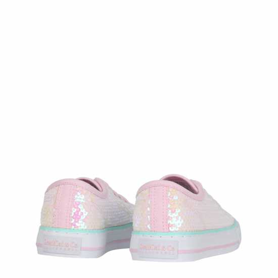 Soulcal Детски Платнени Обувки Canvas Low Childrens Canvas Shoes Lilac Sequin Детски маратонки