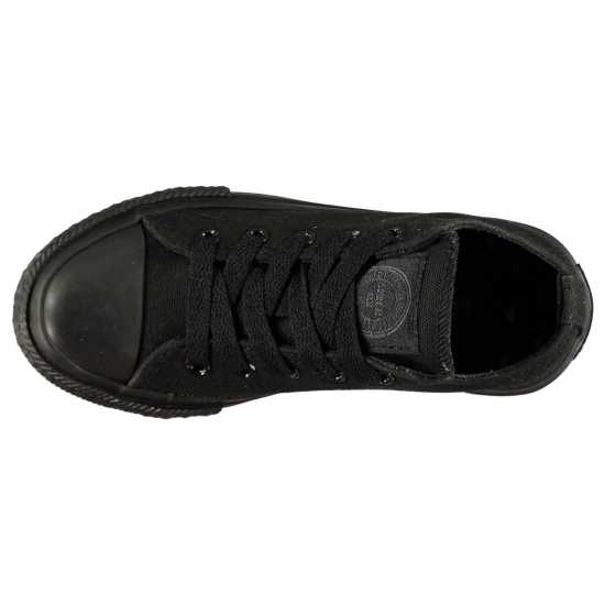 Soulcal Canvas Low Canvas Trainers Childrens Черно/Черно Детски платненки и гуменки