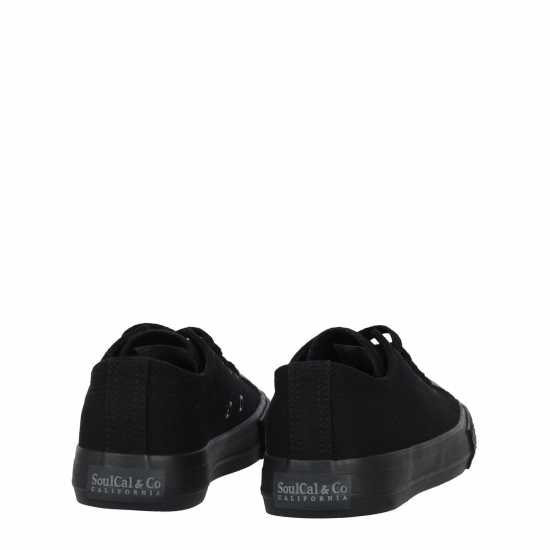 Soulcal Детски Платнени Обувки Canvas Low Childrens Canvas Shoes Black/Black Детски маратонки