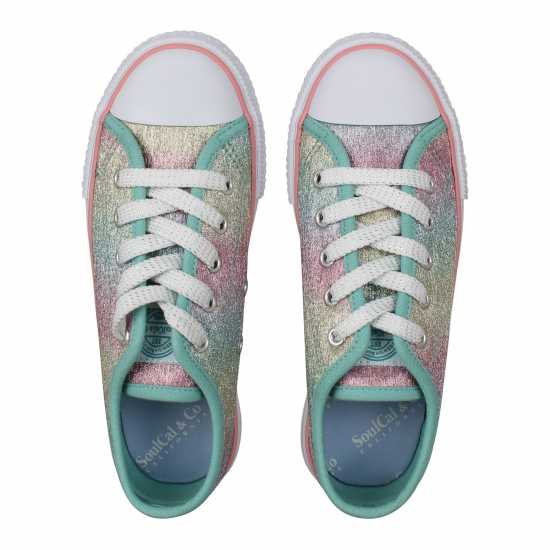 Детски платненки и гуменки Soulcal Canvas Low Canvas Trainers Childrens Радуга Soulcal Canvas Low Canvas Trainers Childrens Радуга Детски платненки и гуменки