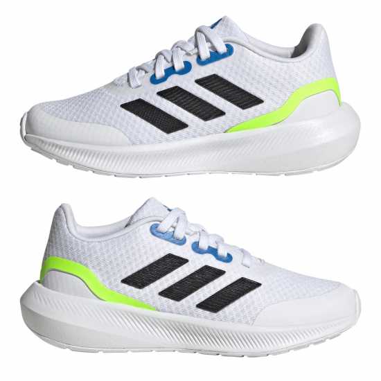 Adidas Маратонки За Бягане Момчета Run Falcon 3 Junior Boys Running Shoes White/Royal Детски маратонки