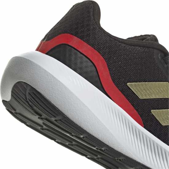 Adidas Маратонки За Бягане Момчета Run Falcon 3 Junior Boys Running Shoes Black/Gold Детски маратонки