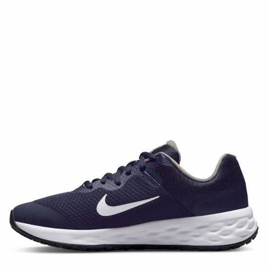 Nike Детски Маратонки За Бягане Revolution 6 Junior Running Shoes Navy/White Детски маратонки