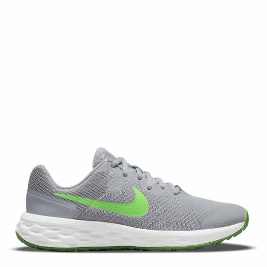 Nike Детски Маратонки За Бягане Revolution 6 Junior Running Shoes Grey/Green Детски маратонки