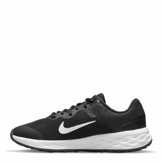 Nike Детски Маратонки За Бягане Revolution 6 Junior Running Shoes Black/White - Детски маратонки