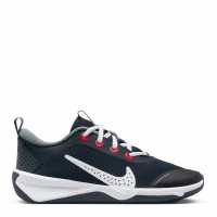 Nike Omni Multi-Court Big Kids' Indoor Court Shoes Navy//Grey Детски маратонки
