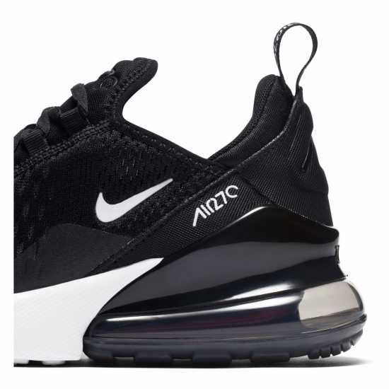 Nike Младежки Маратонки Air Max 270 React Junior Trainers Black/White Детски маратонки