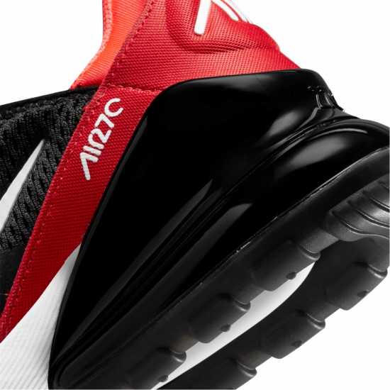 Nike Младежки Маратонки Air Max 270 React Junior Trainers Black/Black Детски маратонки