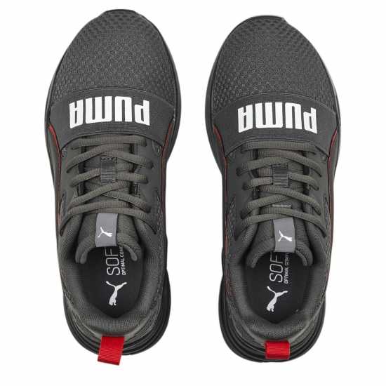Puma Wired Run Pure Jr Grey/Red Детски маратонки