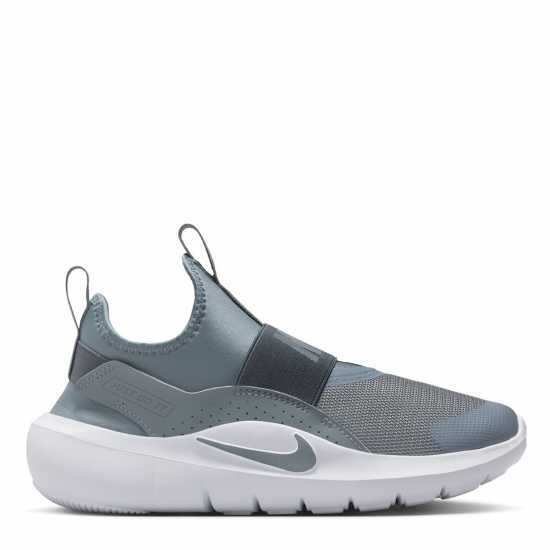 Nike Юношески Обувки Flex Runner 4 Shoes Juniors Сиво/Бяло Nike Юношески Обувки Flex Runner 4 Shoes Juniors Сиво/Бяло