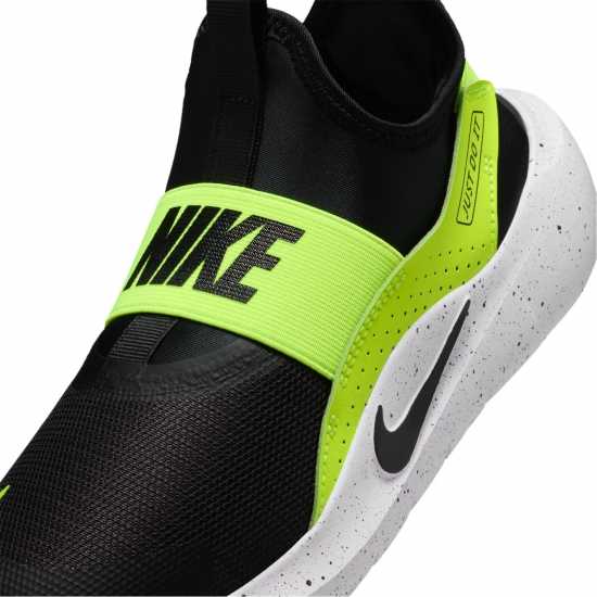 Nike Юношески Обувки Flex Runner 4 Shoes Juniors Черно/Волт Nike Юношески Обувки Flex Runner 4 Shoes Juniors Черно/Волт