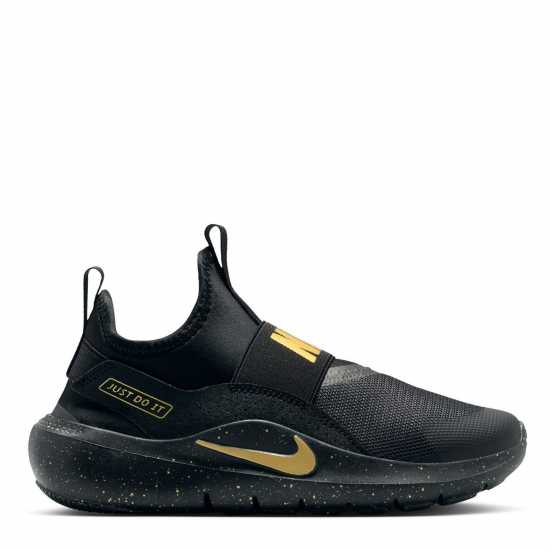Nike Flex Runner 4 Shoes Juniors Черно/Металик Злато 