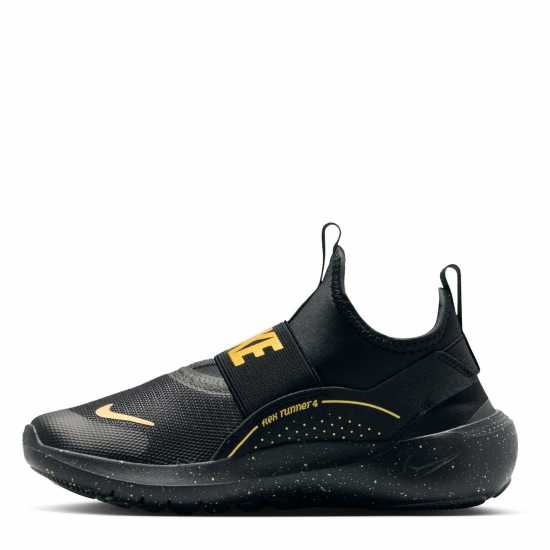 Nike Flex Runner 4 Shoes Juniors Черно/Металик Злато 
