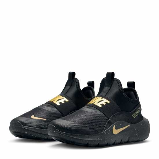 Nike Flex Runner 4 Shoes Juniors Черно/Металик Злато 
