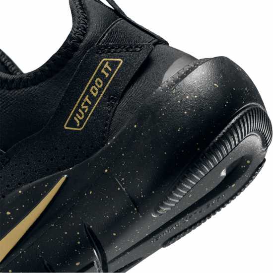 Nike Flex Runner 4 Shoes Juniors Черно/Металик Злато 