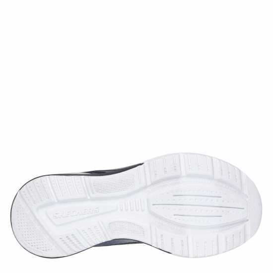 Skechers Kids' Lace Up Midsole Technology Runners Black/Silver Skechers Kids' Lace Up Midsole Technology Runners Black/Silver