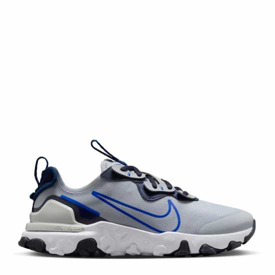 Nike Юношески Обувки React Vision Shoes Juniors Сиво/Синьо Nike Юношески Обувки React Vision Shoes Juniors Сиво/Синьо