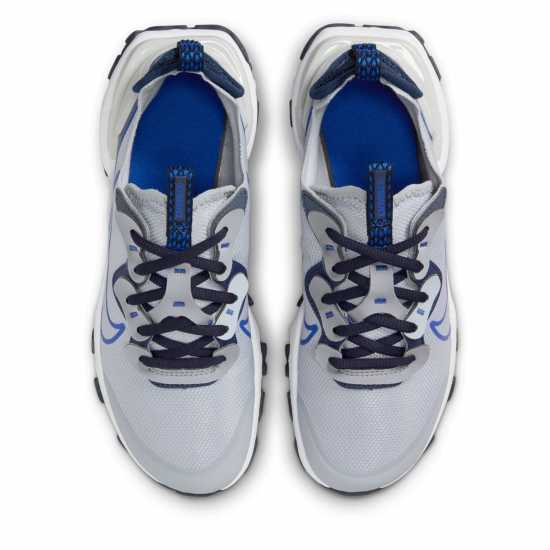 Nike Юношески Обувки React Vision Shoes Juniors Сиво/Синьо Nike Юношески Обувки React Vision Shoes Juniors Сиво/Синьо