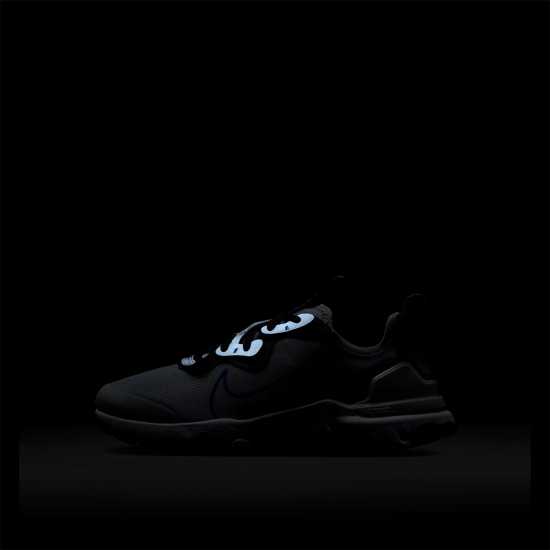 Nike Юношески Обувки React Vision Shoes Juniors Сиво/Синьо Nike Юношески Обувки React Vision Shoes Juniors Сиво/Синьо