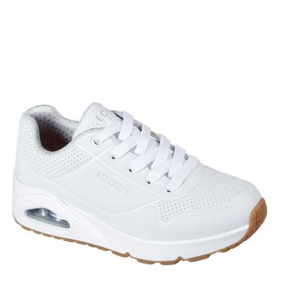 Skechers Uno Stand On Air Trainers Junior Бяло Skechers Uno Stand On Air Trainers Junior Бяло