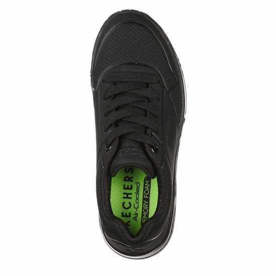 Skechers Uno Stand On Air Trainers Junior Black Детски маратонки