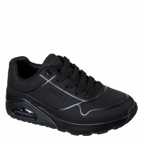 Skechers Uno Stand On Air Trainers Junior Черно Skechers Uno Stand On Air Trainers Junior Черно